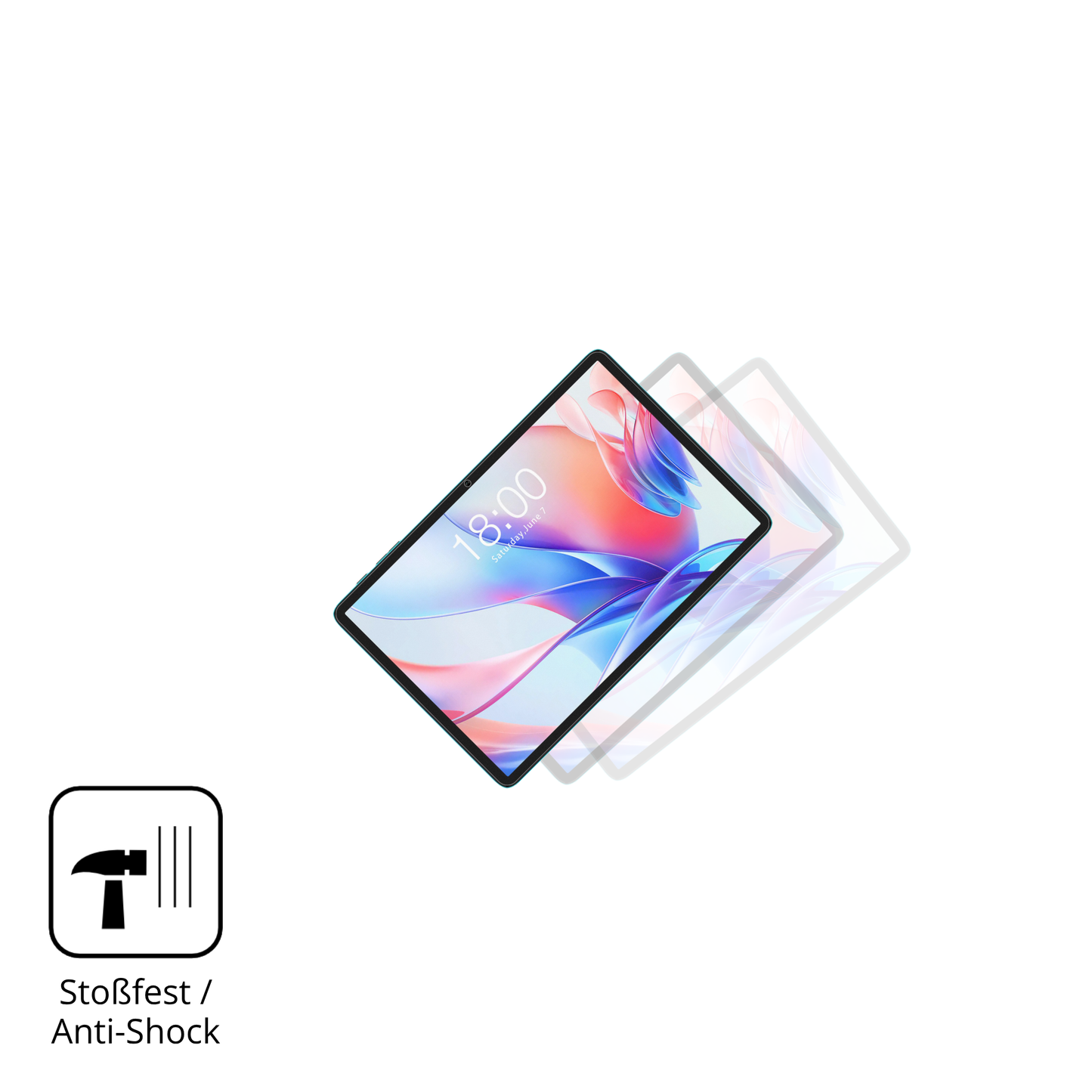 2x 9H Schutzfolie matt für Teclast P30 Panzerfolie