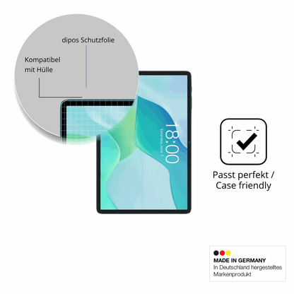 2x Schutzfolie matt für Teclast P33 Display-Schutzfolie