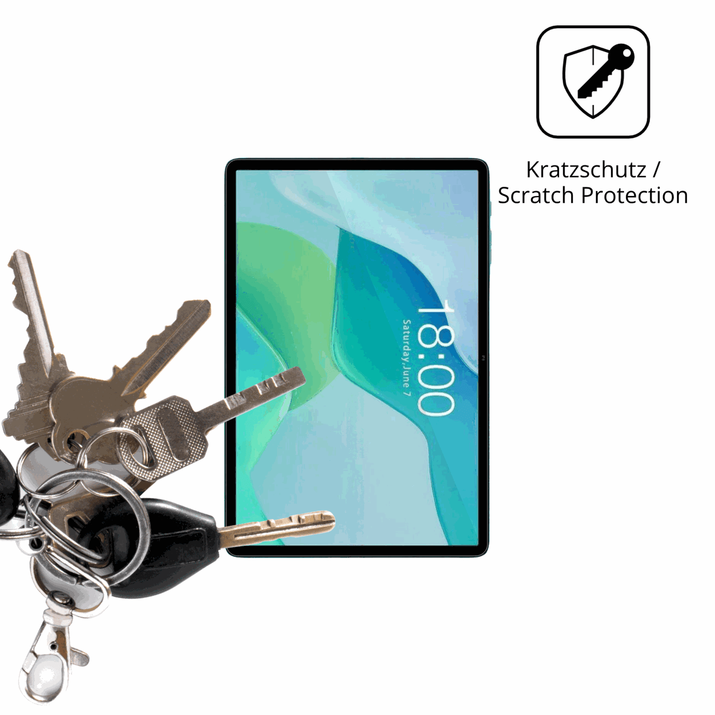 2x Schutzfolie klar für Teclast P33 Display-Schutzfolie