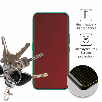 dipos Displayschutz für Tecno Camon 50 Pro, mit Blickschutzfilter und perfekter Passform auch für die Rundungen
