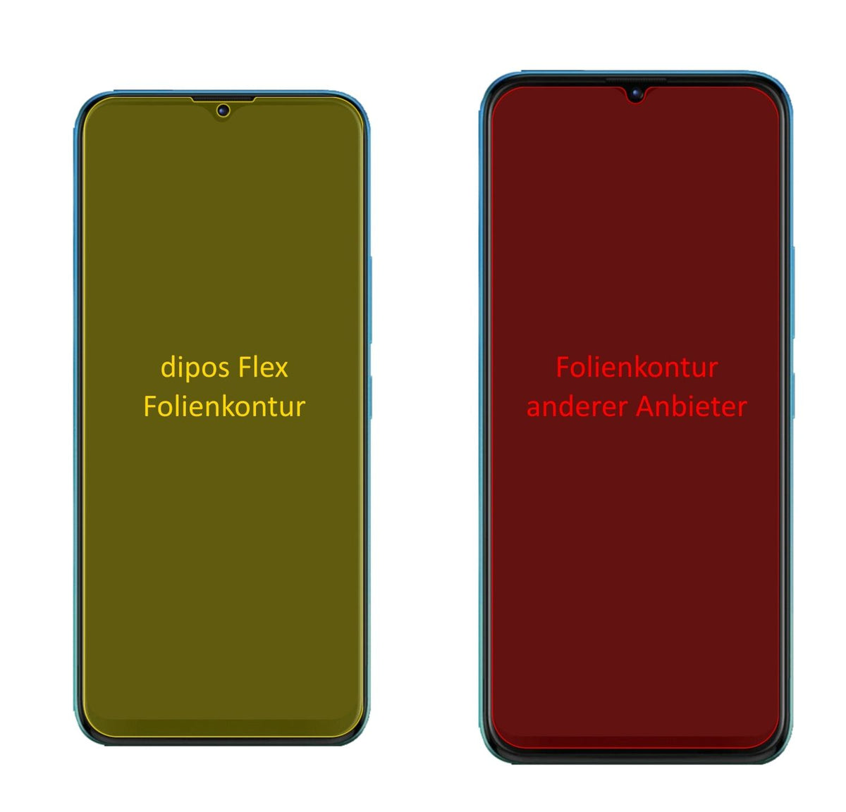 2x 3D Full Cover Schutzfolie für Tecno Pop 5X