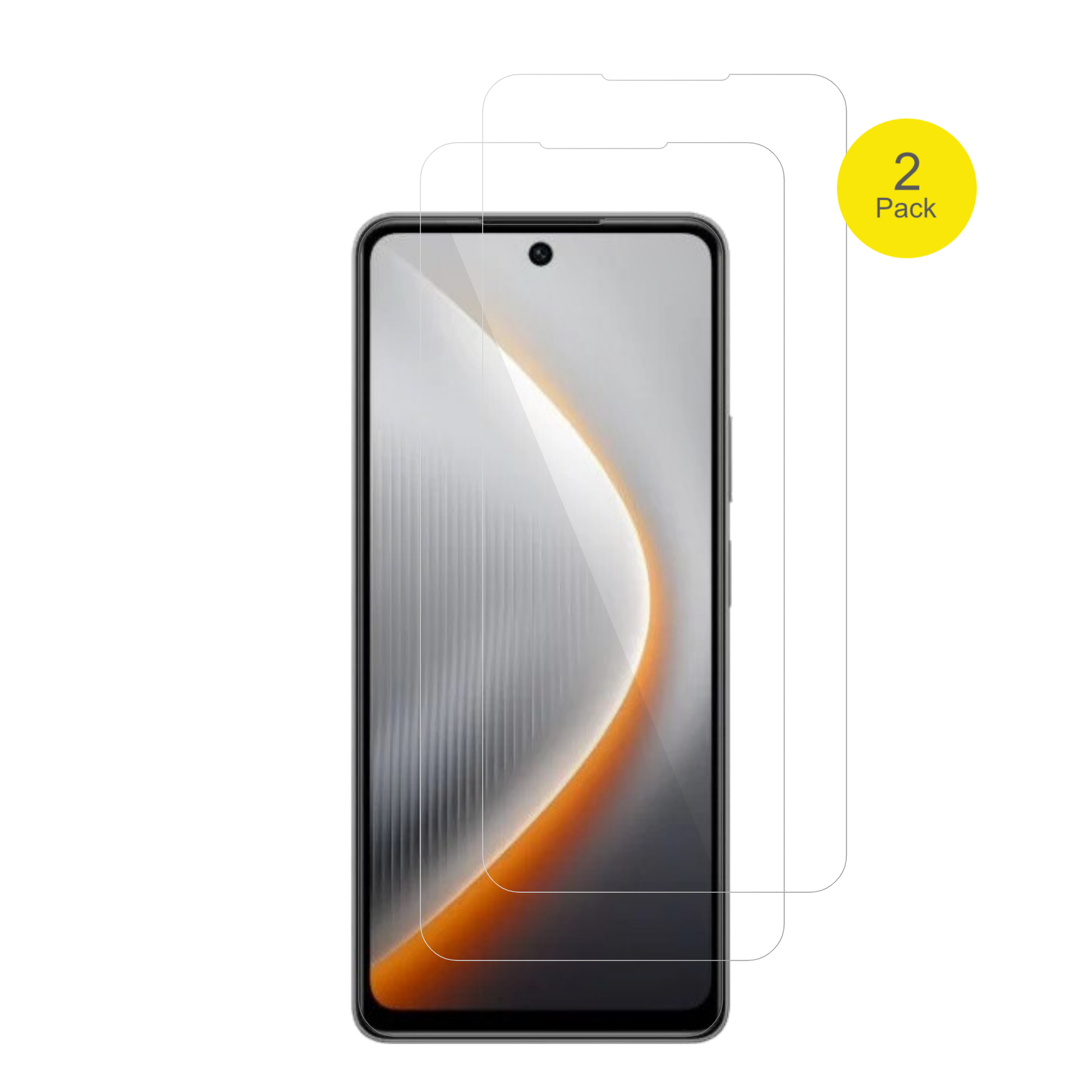 tecnopova 7 mit aufgebrachter dipos Displayschutzfolie, glasklare Darstellung ohne Einschränkungen