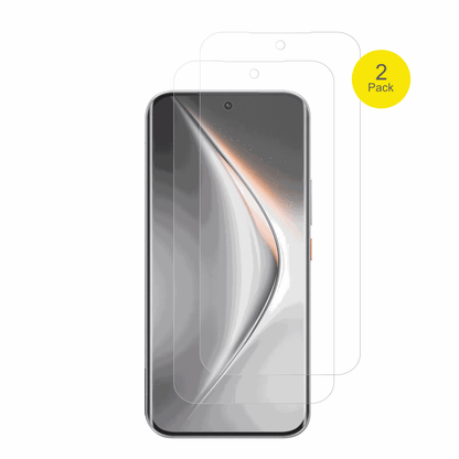 TecnoPova Curve 2 5G mit aufgebrachter dipos Flex Schutzfolie, glasklare Darstellung ohne Einschränkungen