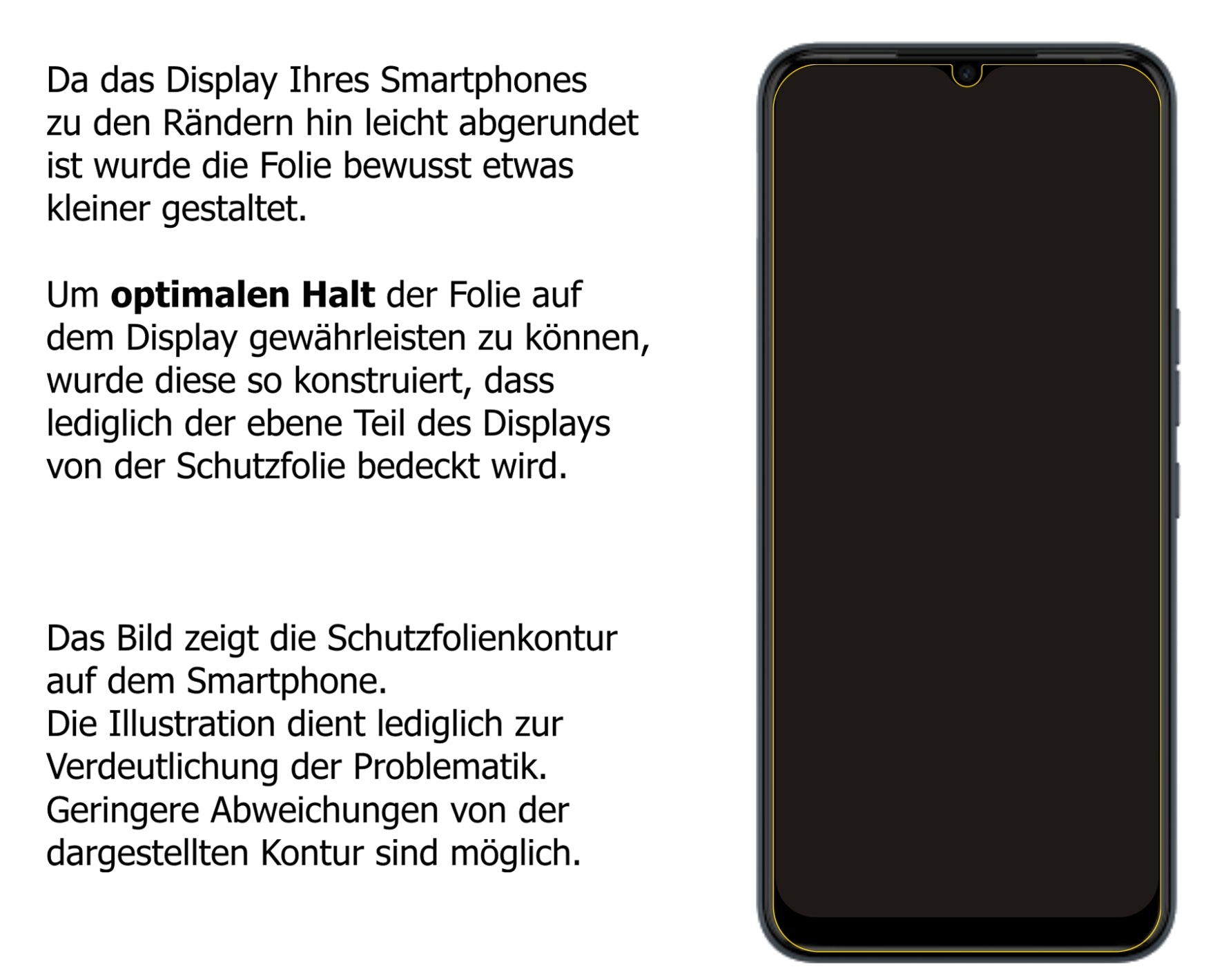 Privatsphäre-Schutz durch Sichtschutz-Folie passend zugeschnitten für Tecno Spark 8