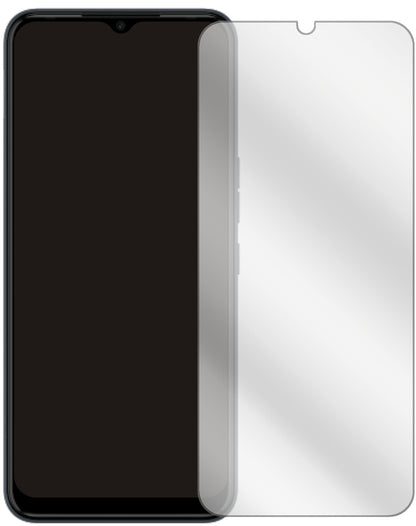 TecnoSpark 8 mit aufgebrachter dipos Displayschutzfolie, glasklare Darstellung ohne Einschränkungen