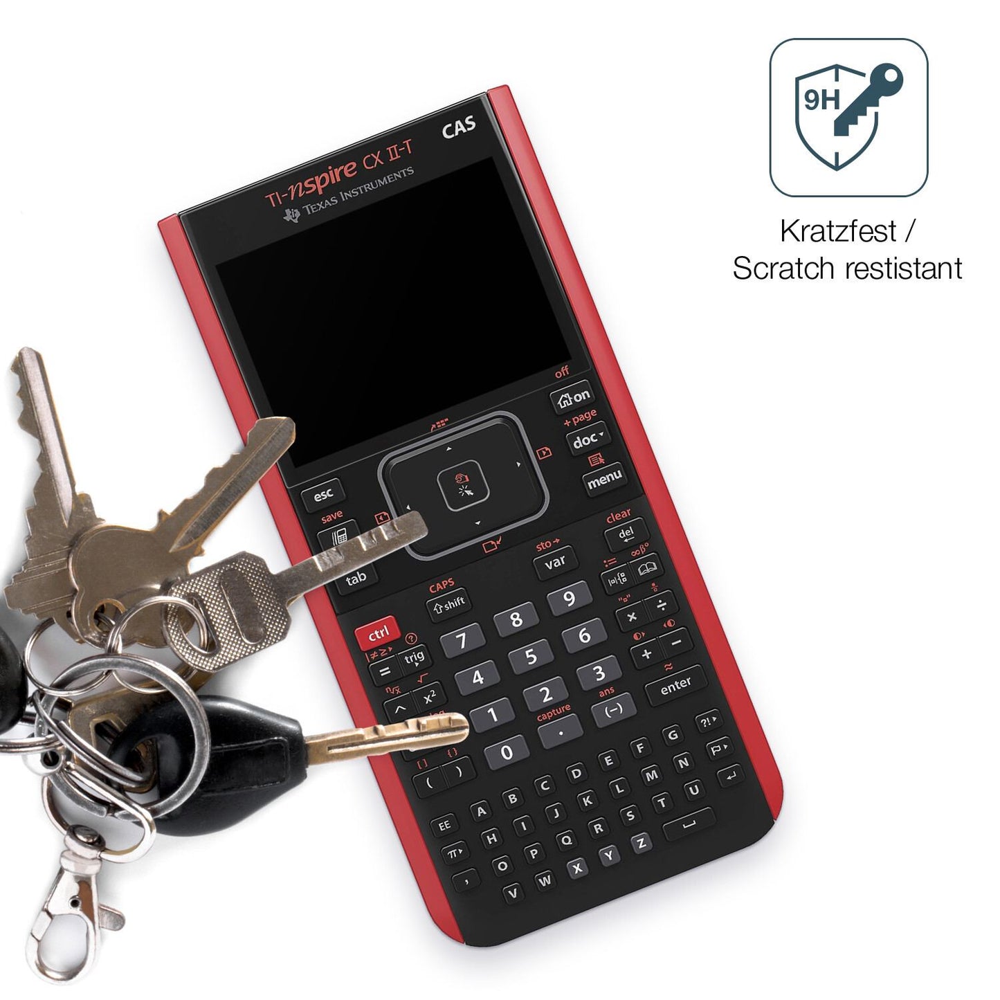 dipos Displayschutz für Texas Instruments CX CAS II FC TI-Nspire CX II-T CAS, mattierte Oberfläche, robuste Festigkeit und perfekte Passform