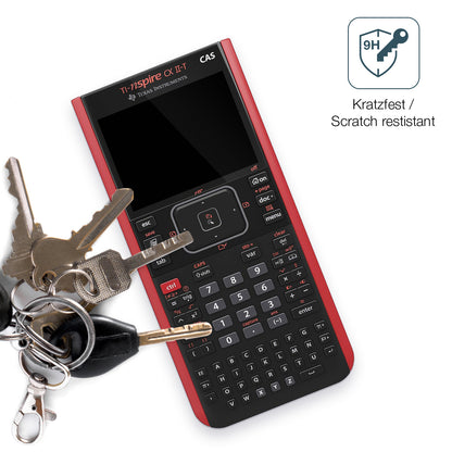 dipos Displayschutz für Texas Instruments CX CAS II FC TI-Nspire CX II-T CAS, transparente Oberfläche, perfekte Passform auch für die Rundungen