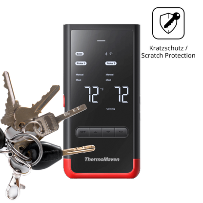 Schutz gegen Kratzer auf dem ThermoMaven P2 Glas durch Schlüssel oder Ähnliches