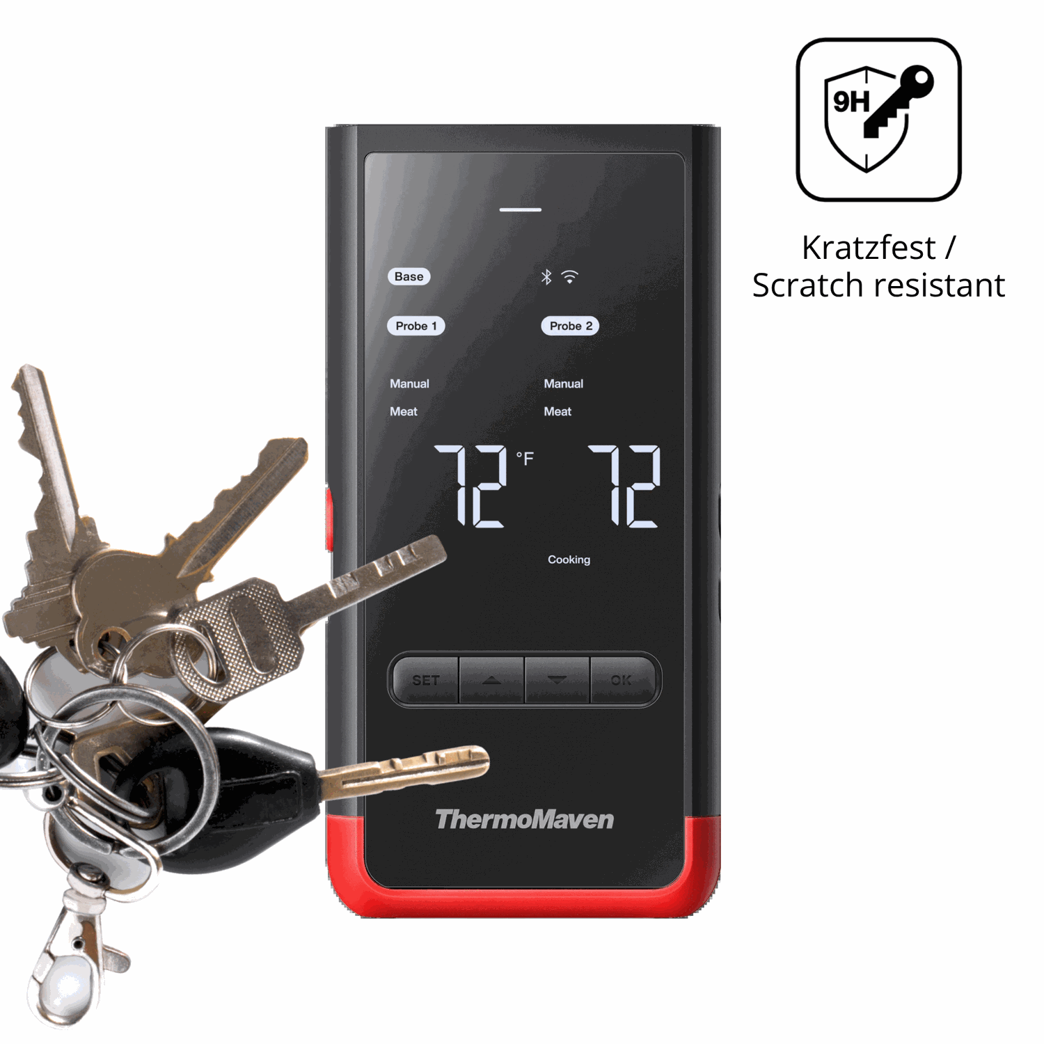 dipos Displayschutz für ThermoMaven P2, mattierte Oberfläche, robuste Festigkeit und perfekte Passform