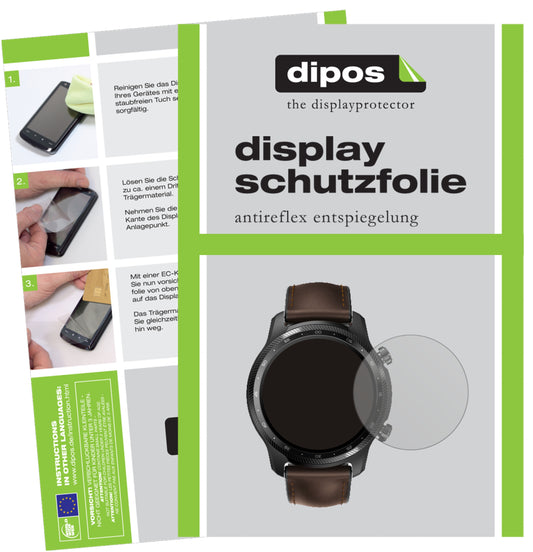 6x Schutzfolie matt für TicWatch Pro X Display-Schutzfolie