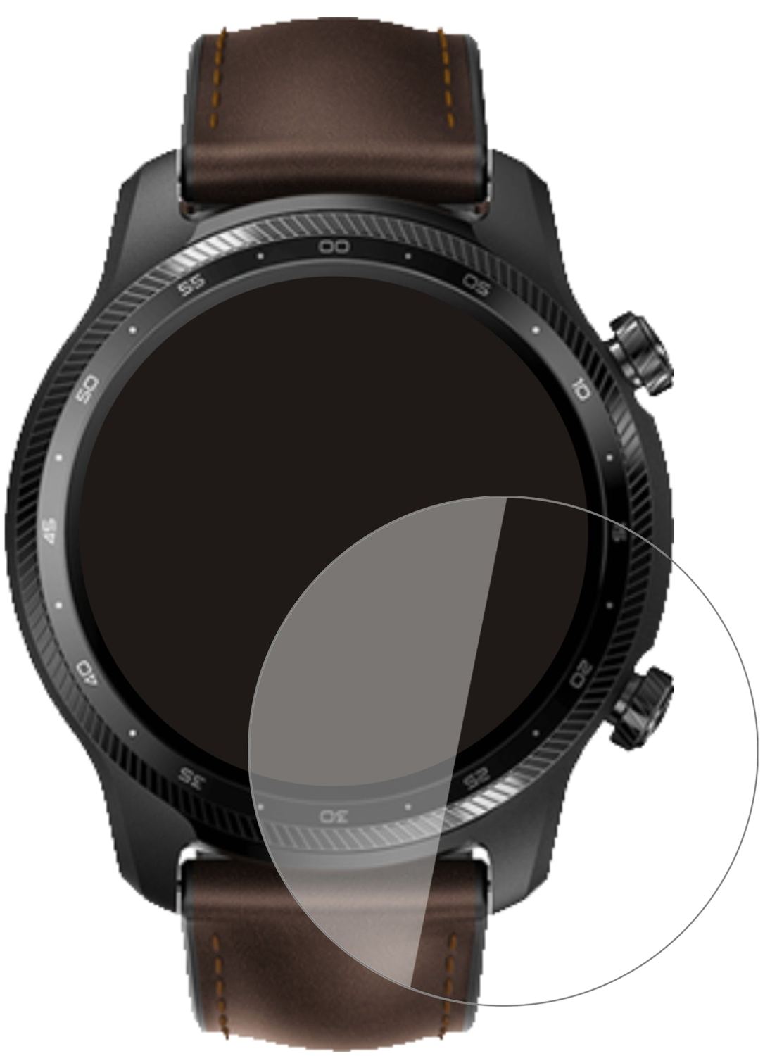 1x 9H Schutzfolie für TicWatch Pro X Panzerfolie