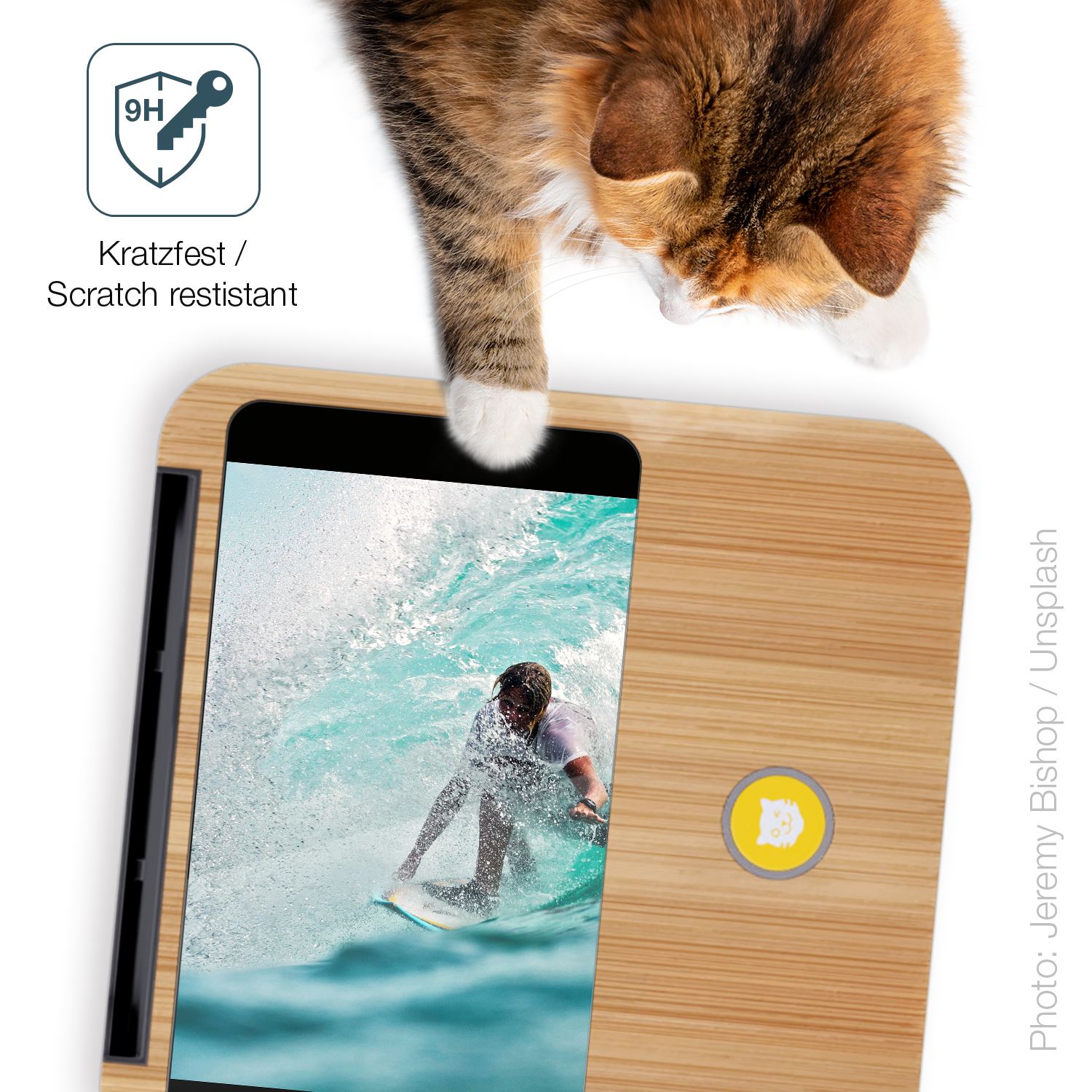 dipos Displayschutz für Tigerbox Touch / Touch Plus, transparente Oberfläche, perfekte Passform auch für die Rundungen