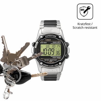 dipos Displayschutz für Timex Expedition Atlantis, mattierte Oberfläche, robuste Festigkeit und perfekte Passform