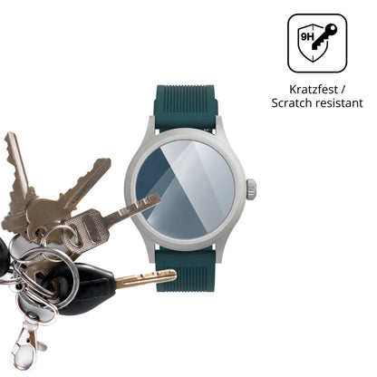 dipos Displayschutz für Timex Peanuts x Expedition Scout, transparente Oberfläche, perfekte Passform auch für die Rundungen