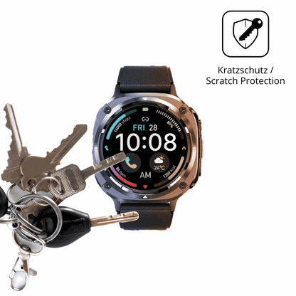 Schutz gegen Kratzer auf dem TIMU S90 1.45 Zoll Glas durch Schlüssel oder Ähnliches