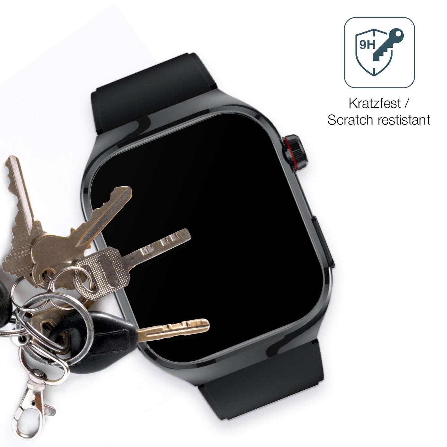 dipos Displayschutz für TK16 Smartwatch 2.04 Zoll, mattierte Oberfläche, robuste Festigkeit und perfekte Passform