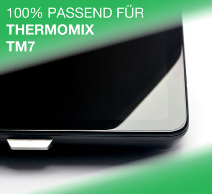 Hybridglas Displayschutzfolie passend für Thermomix TM7 inkl. Montage-Rahmen
