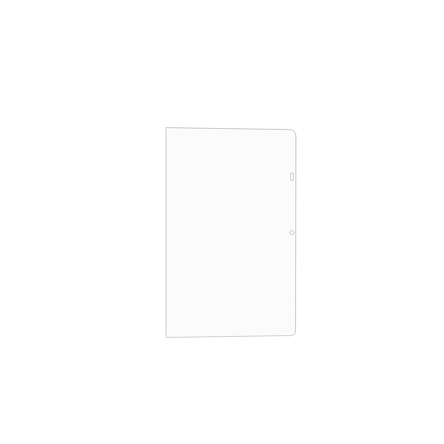 dipos Displayschutz für Tobii Dynavox TD I-16, mattierte Oberfläche, geringe Dicke und perfekte Passform