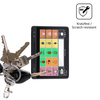 dipos Displayschutz für Tobii Dynavox TD I-16, transparente Oberfläche, perfekte Passform auch für die Rundungen