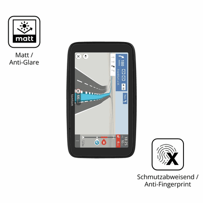Dünne und entspiegelnde Folie passend zugeschnitten für TomTom Go Essential 6 Zoll 2. Gen