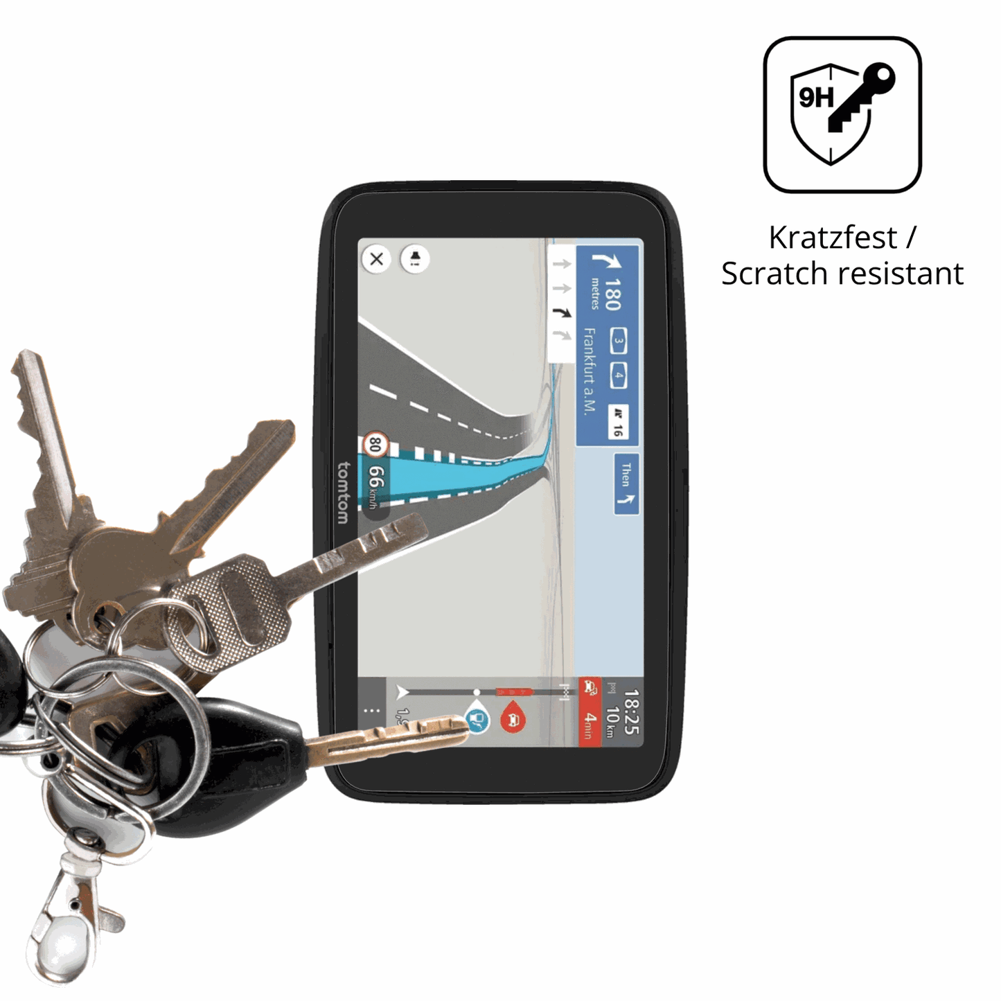dipos Displayschutz für TomTom Go Essential 6 Zoll 2. Gen, mattierte Oberfläche, robuste Festigkeit und perfekte Passform