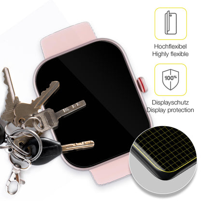 dipos Displayschutz für Toobur 1.91 Zoll Smartwatch, transparente Oberfläche, geringe Dicke und perfekte Passform