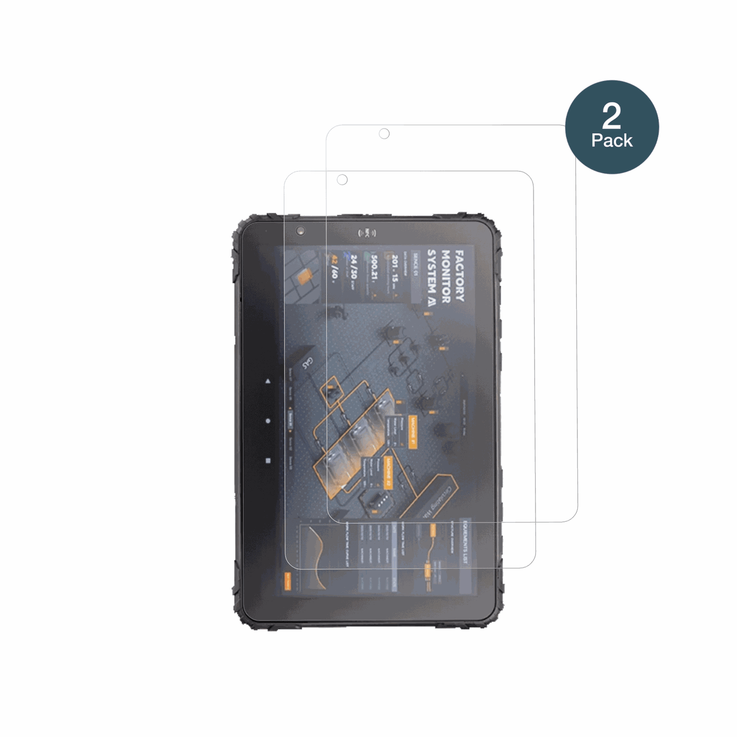 TopiconMDT880 mit aufgebrachter dipos Panzerfolie, die lästige Fingerabdrücke minimiert