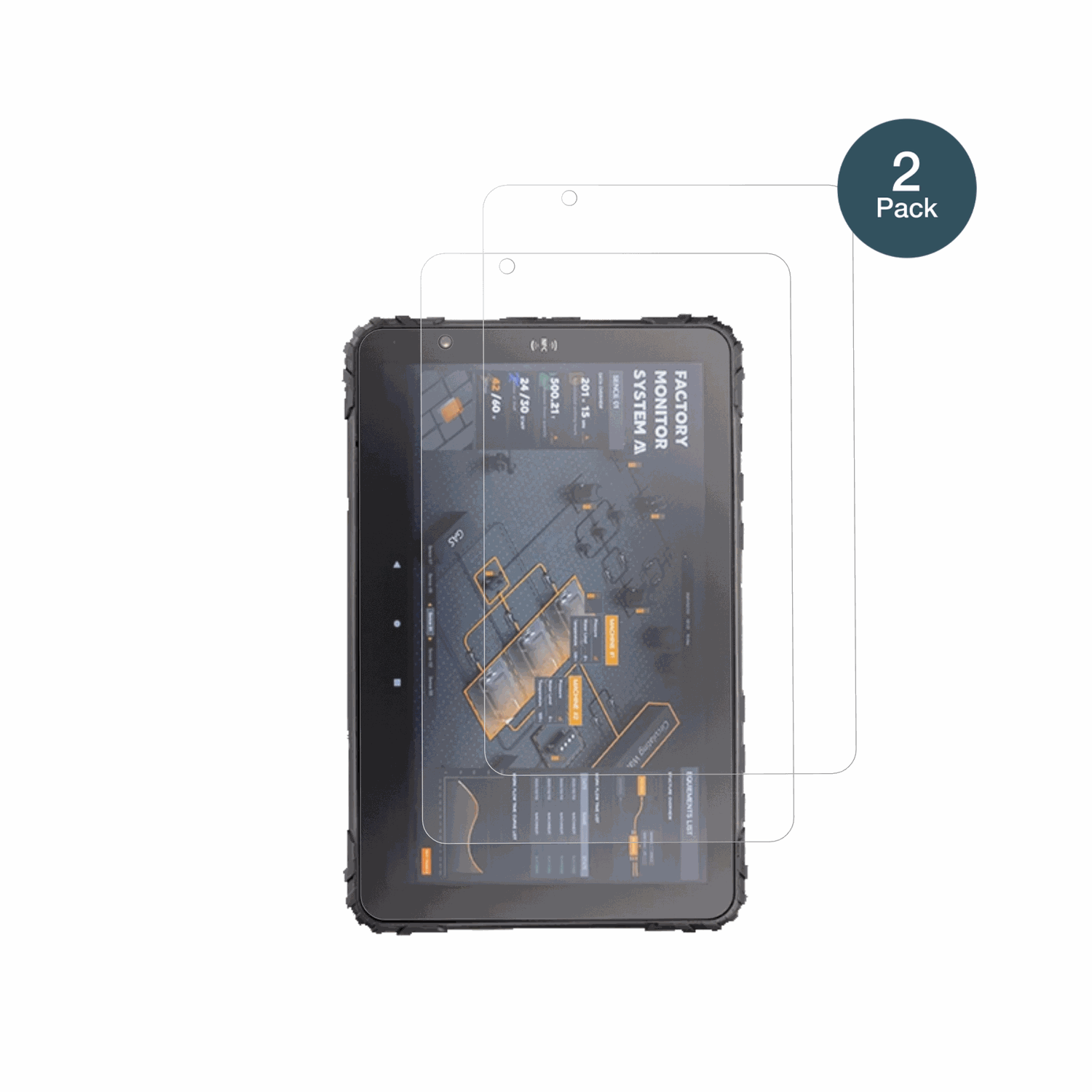 TopiconMDT880 mit aufgebrachter dipos Panzerfolie, die lästige Fingerabdrücke minimiert
