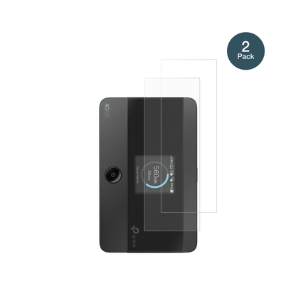 TP-LinkM7350 mit aufgebrachter dipos Panzerfolie, die lästige Fingerabdrücke minimiert