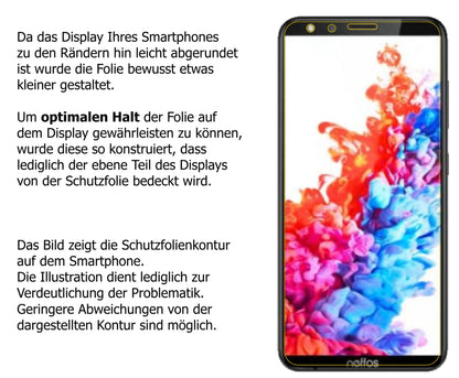 Blickschutzfolie für TP-Link Neffos C7 Lite matt Schutzfolie Privacy