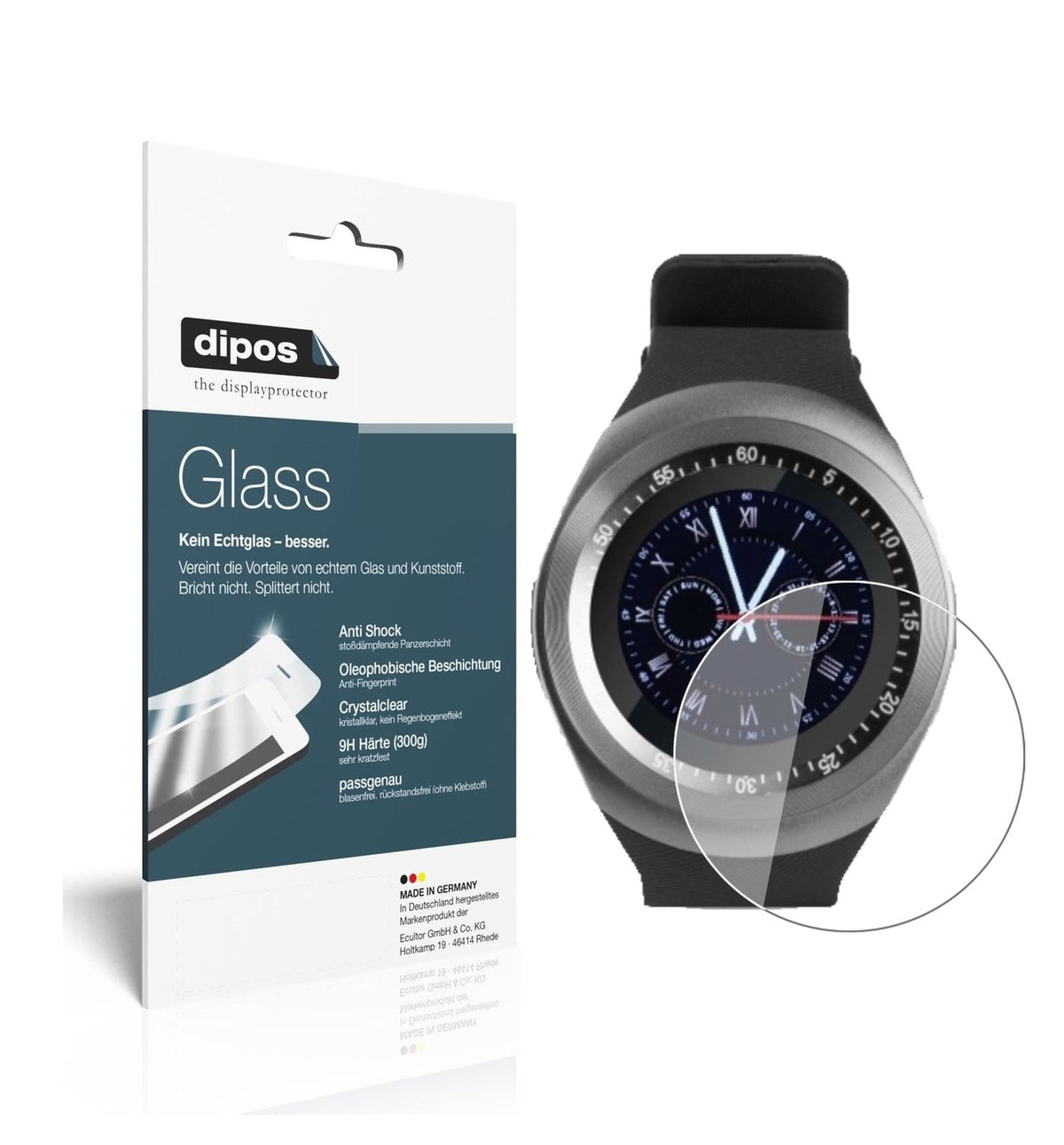1x 9H Schutzfolie für TrendGeek TG-SW1 Smartwatch Panzerfolie