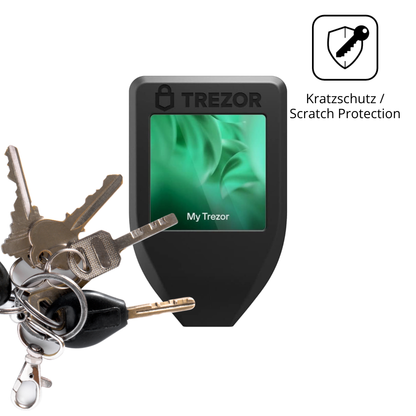 Schutz gegen Kratzer auf dem Trezor Model T Glas durch Schlüssel oder Ähnliches