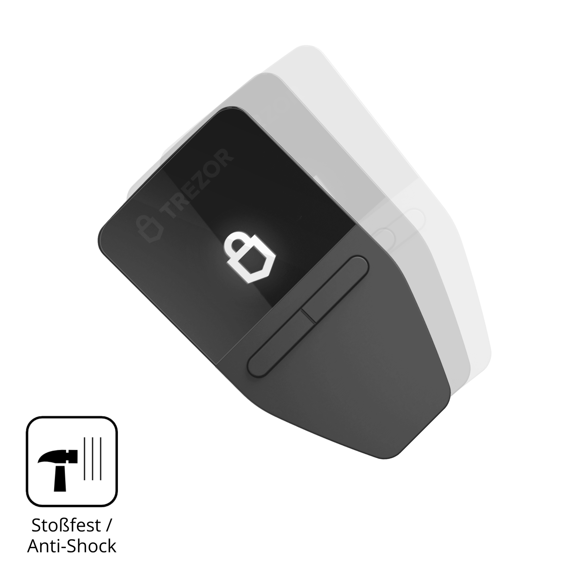 Schutz gegen Kratzer auf dem Trezor Safe 3 Glas durch Schlüssel oder Ähnliches