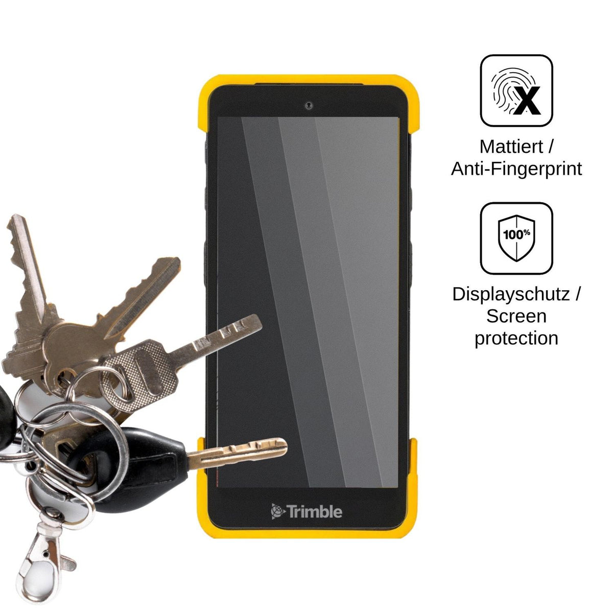 Blickschutzfolie für Trimble TDC6 matt Schutzfolie Privacy