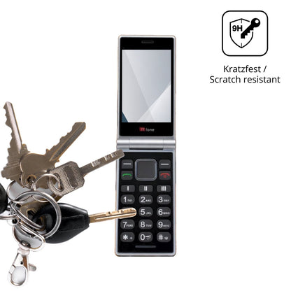dipos Displayschutz für TTfone TT990 4G, transparente Oberfläche, perfekte Passform auch für die Rundungen