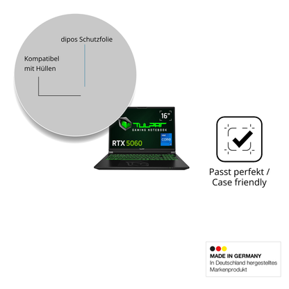 Schutzfolie mit optimaler Passform, zur Verwendung mit Hüllen geeignet