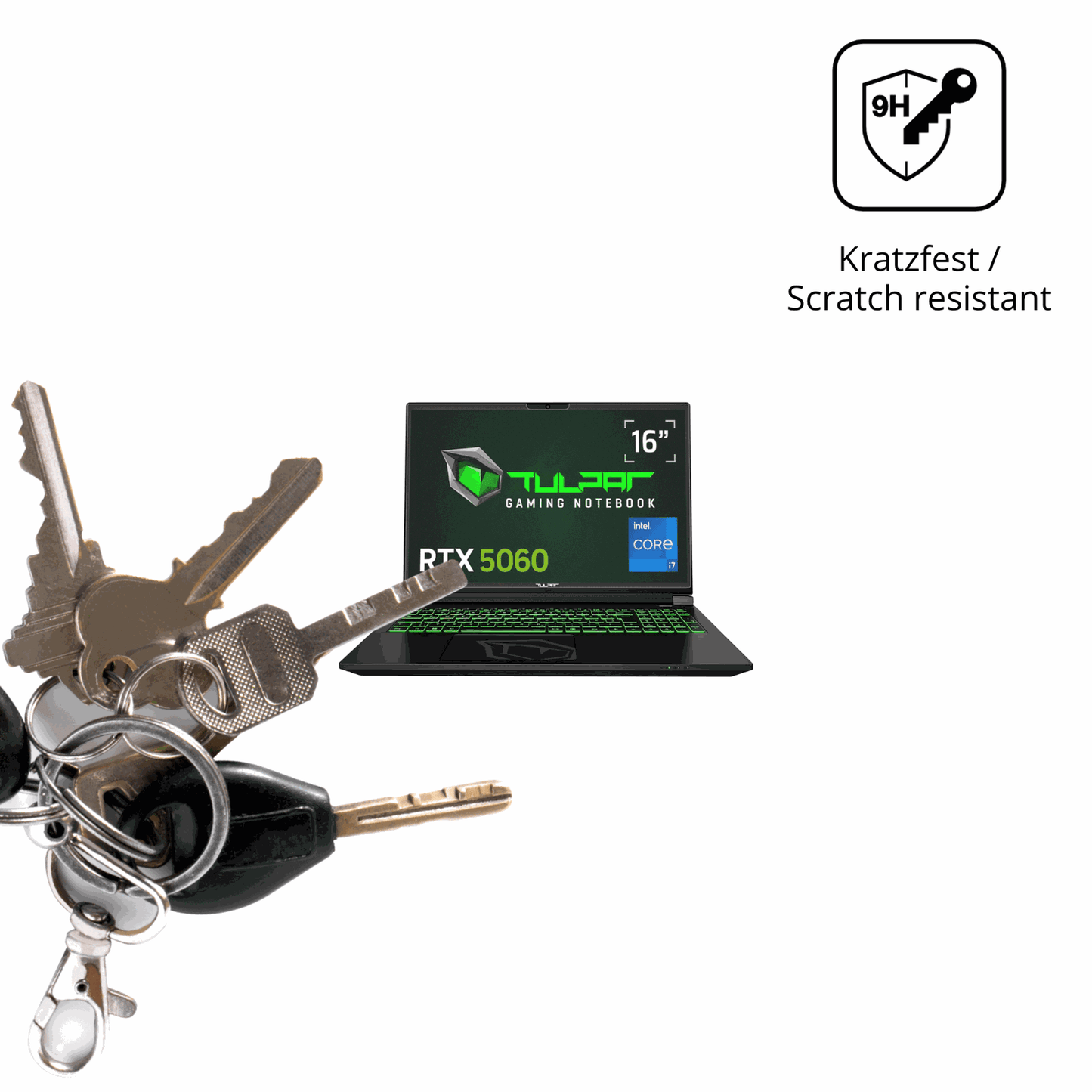 dipos Displayschutz für TULPAR T6 V3.8.1 16 Zoll, mattierte Oberfläche, robuste Festigkeit und perfekte Passform