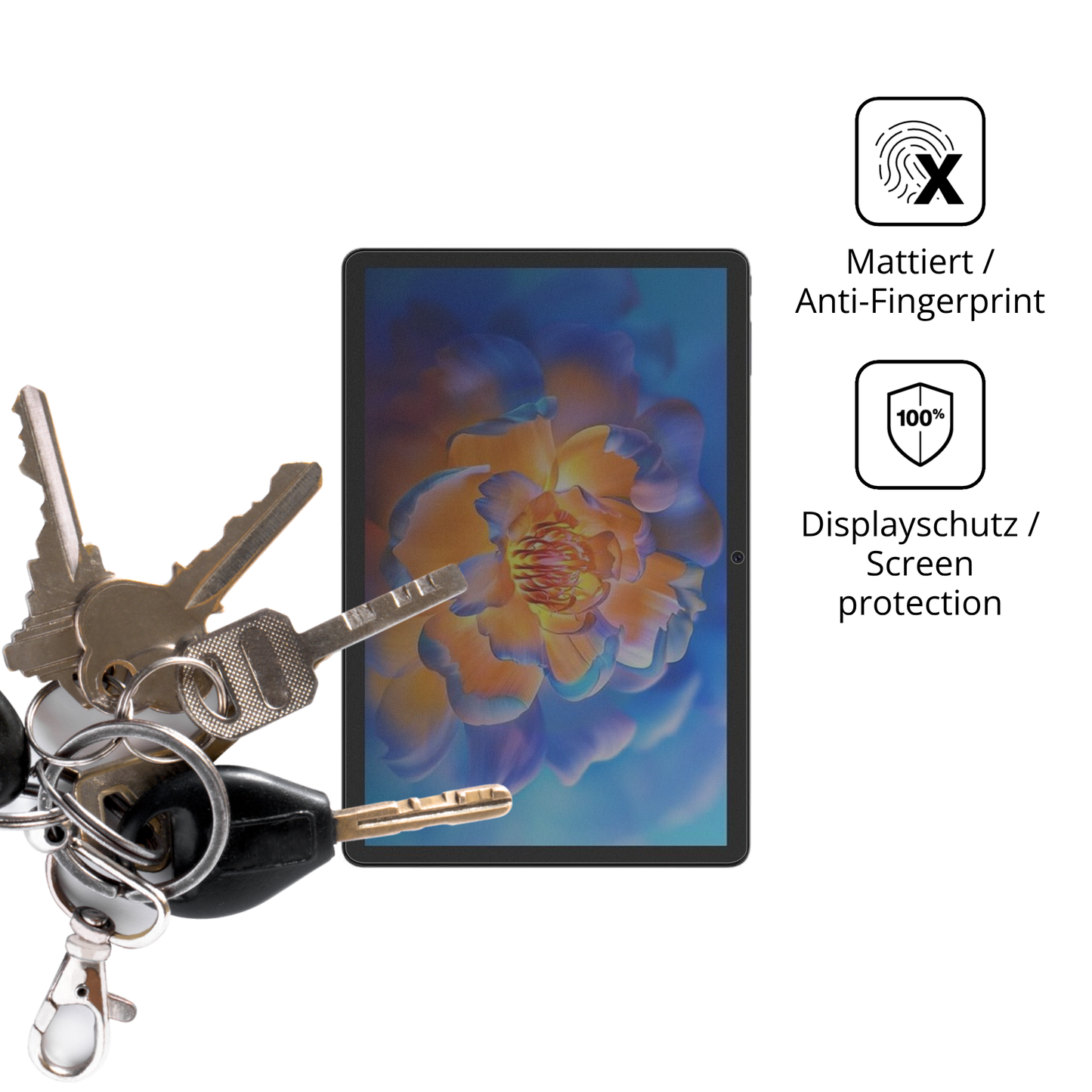 dipos Displayschutz für Tuohaitime 11 Zoll, mattierte Oberfläche, Blickschutzfilter und perfekter Passform