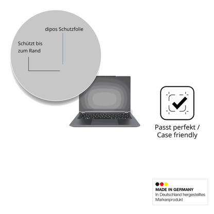Schutzglasfolie mit optimaler Passform, zur Verwendung mit Hüllen geeignet