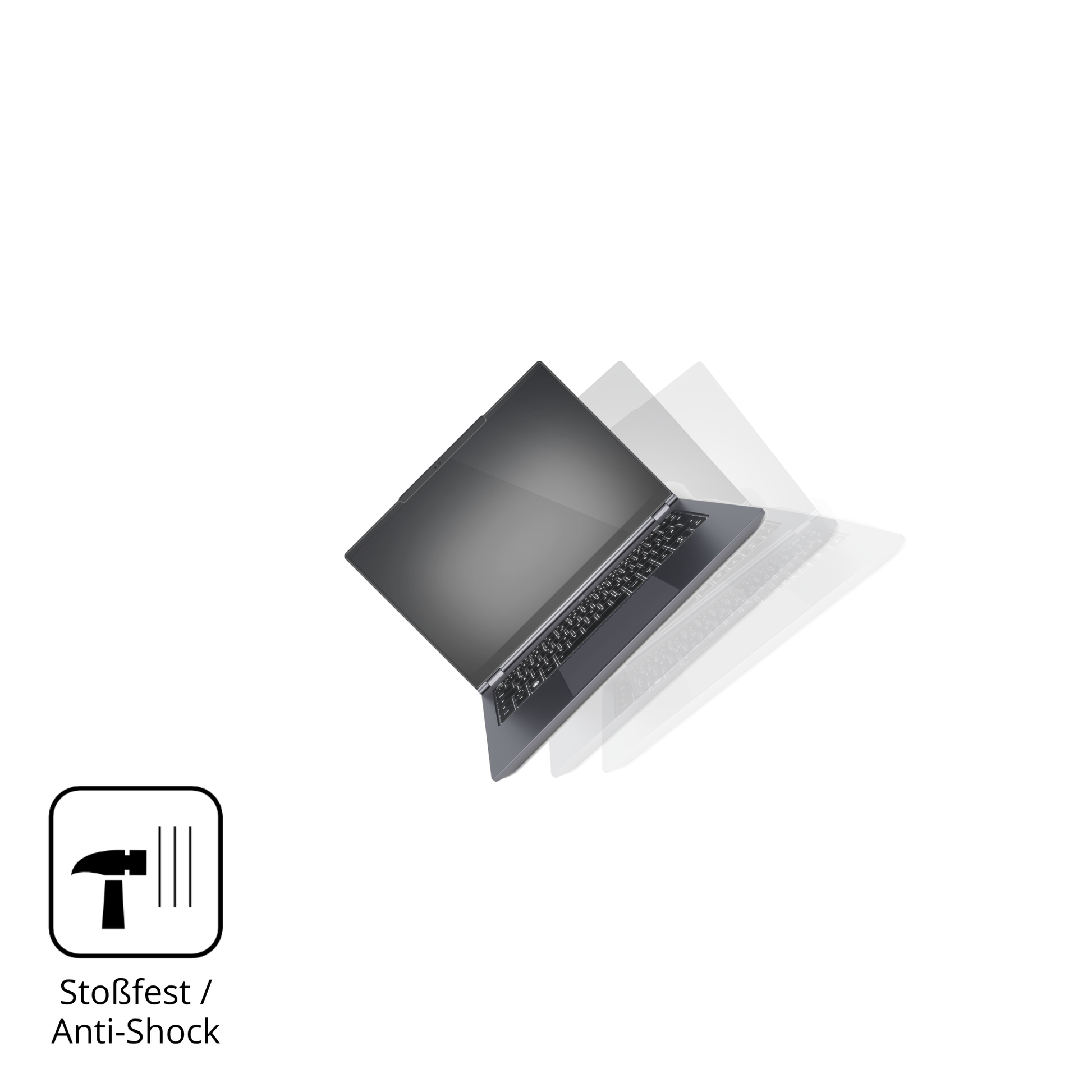 Schutz gegen Kratzer auf dem tuxedoinfinitybook pro 14 gen 10 Glas durch Schlüssel, Stöße gegen die Tischkante oder Stürze