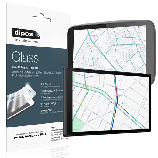 2x 9H Schutzfolie matt für TwoNav Aventura 2 Plus Panzerfolie