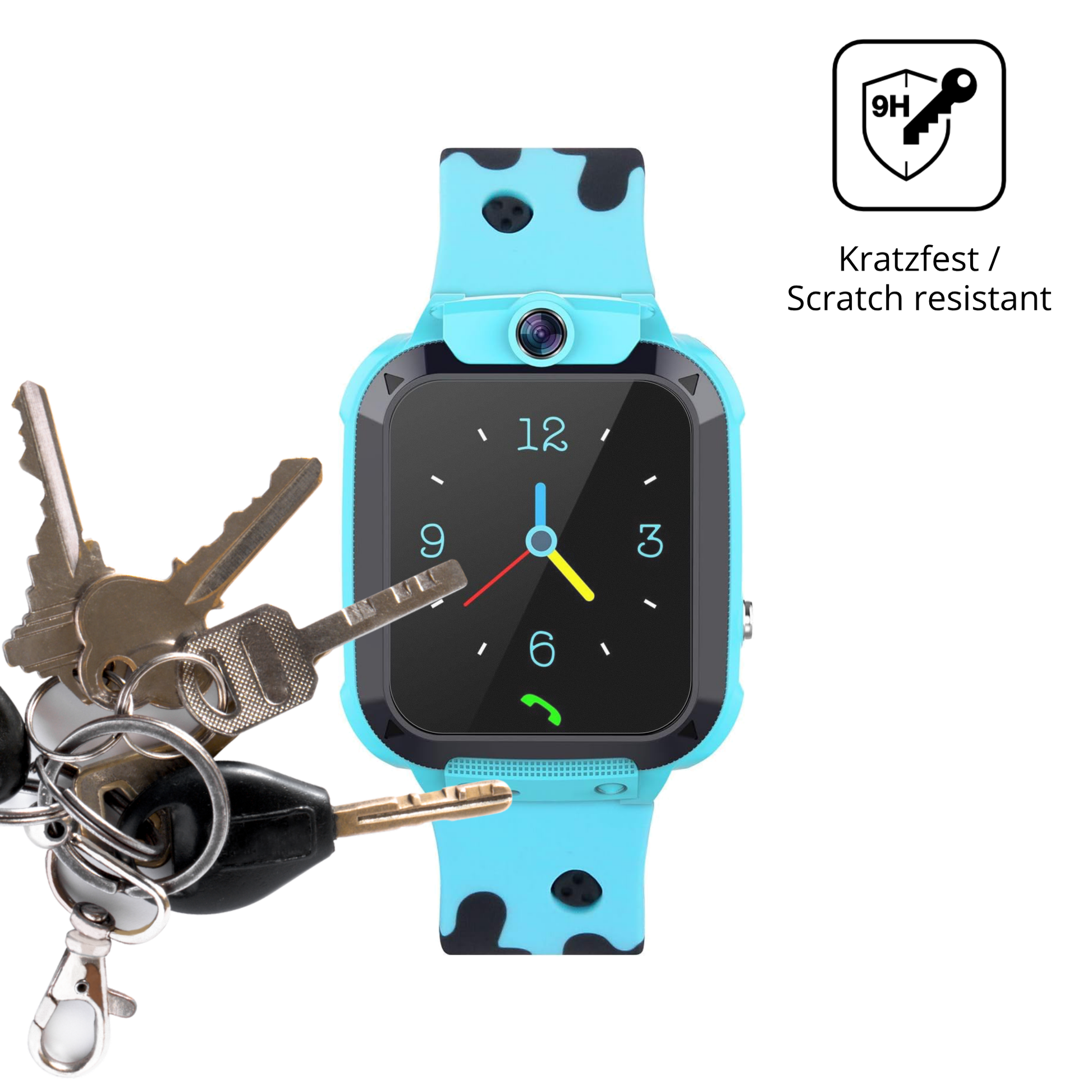 dipos Displayschutz für Tzzulsx Kinder Smartwatch, mattierte Oberfläche, robuste Festigkeit und perfekte Passform