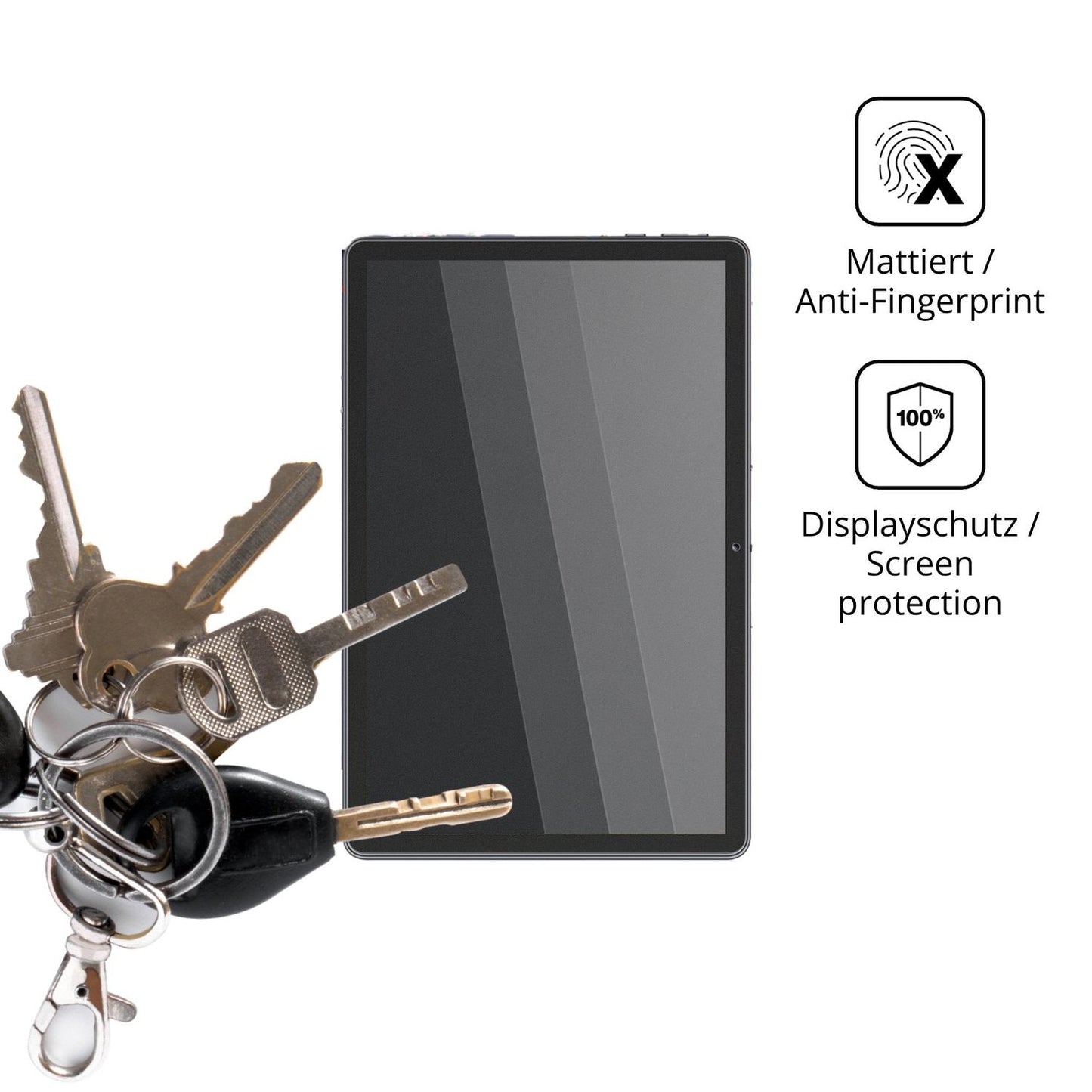 dipos Displayschutz für UBDXBD K70 Pro, mattierte Oberfläche, Blickschutzfilter und perfekter Passform