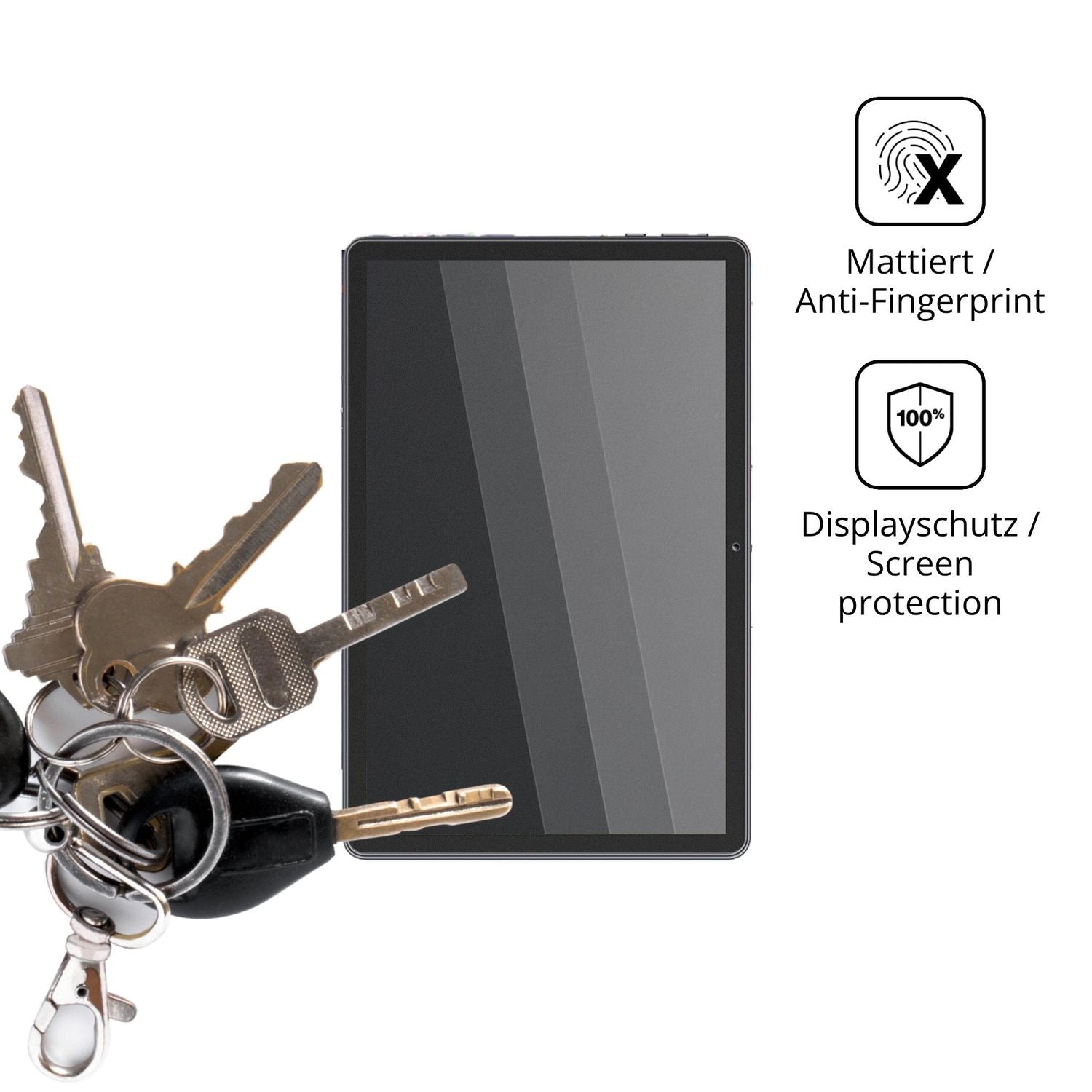 dipos Displayschutz für UBDXBD K70 Pro, mattierte Oberfläche, Blickschutzfilter und perfekter Passform