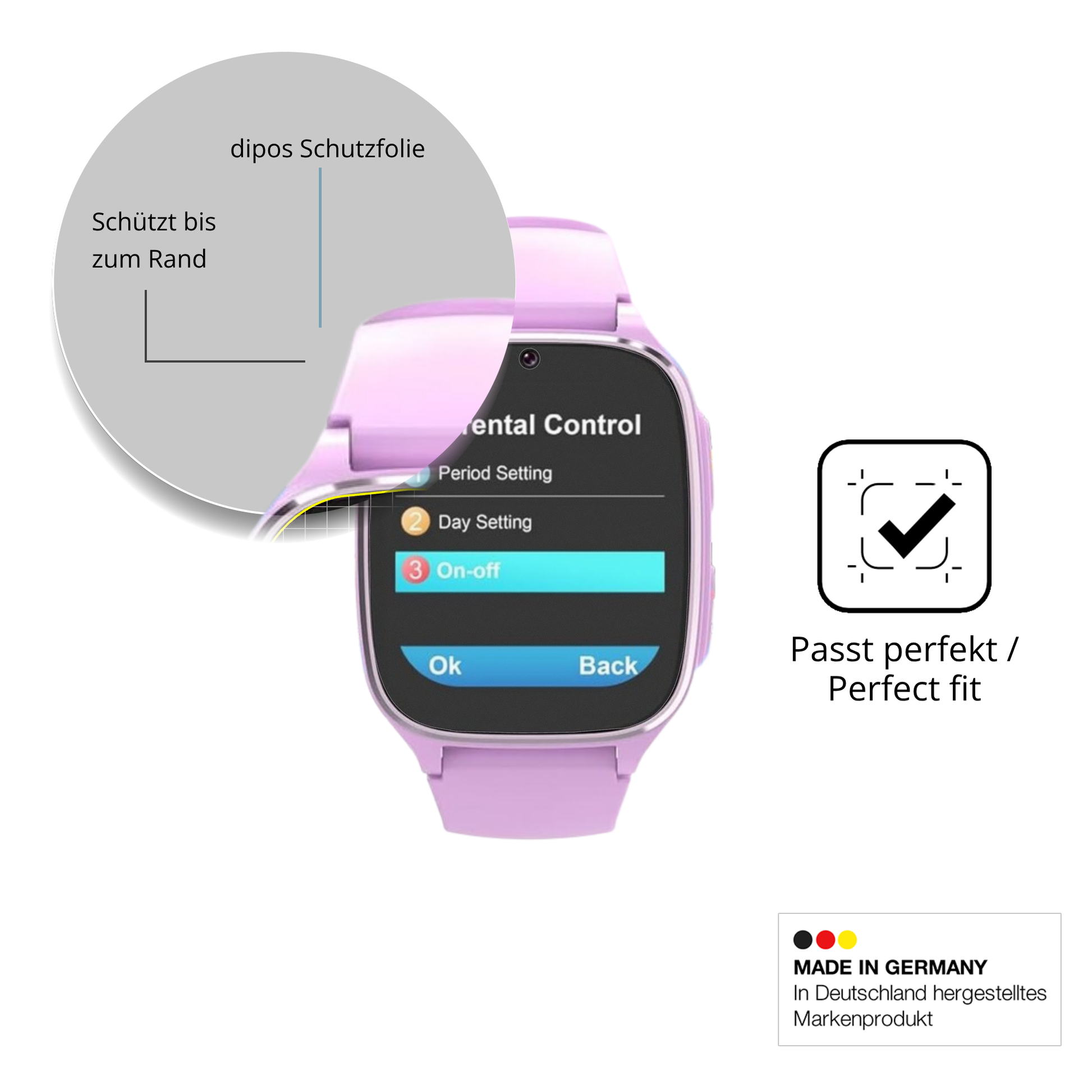 Besonders flexibler Displayschutz mit Anti-Shock-Schicht im Materialmix
