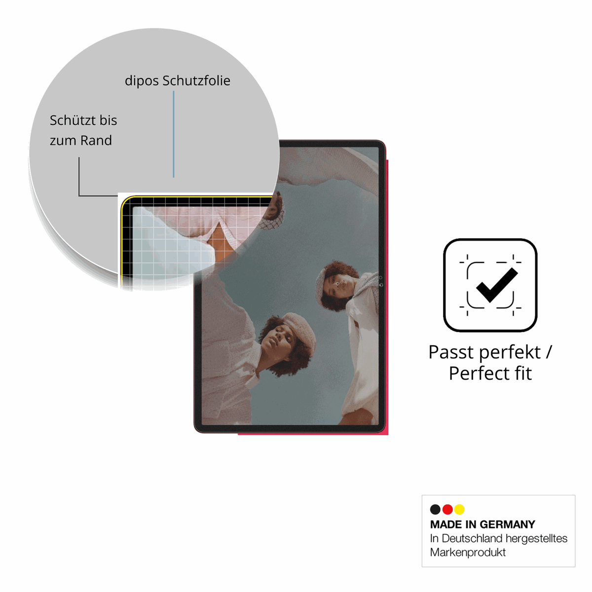 Blickschutzfolie für UJJ U7 11 Zoll matt Schutzfolie Privacy