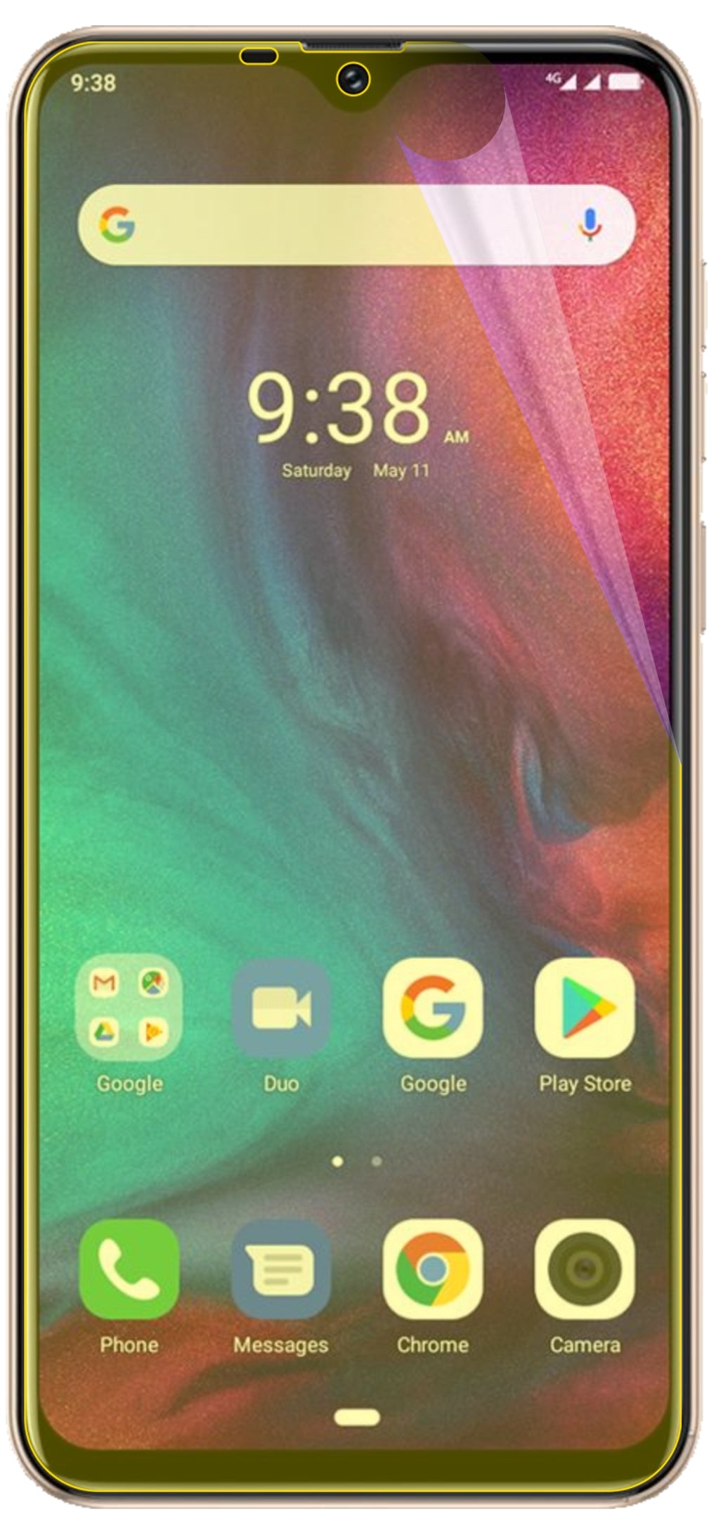 dipos Displayschutz für Ulefone Note 7P, transparente Oberfläche, geringe Dicke und perfekte Passform