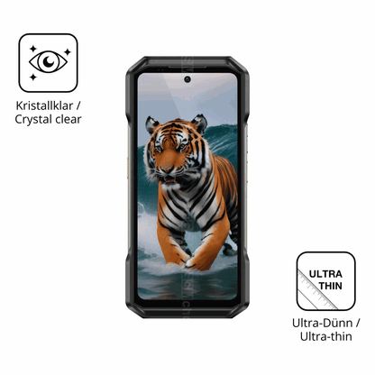 4x Schutzfolie klar für Ulefone Armor 27T+ Display-Schutzfolie