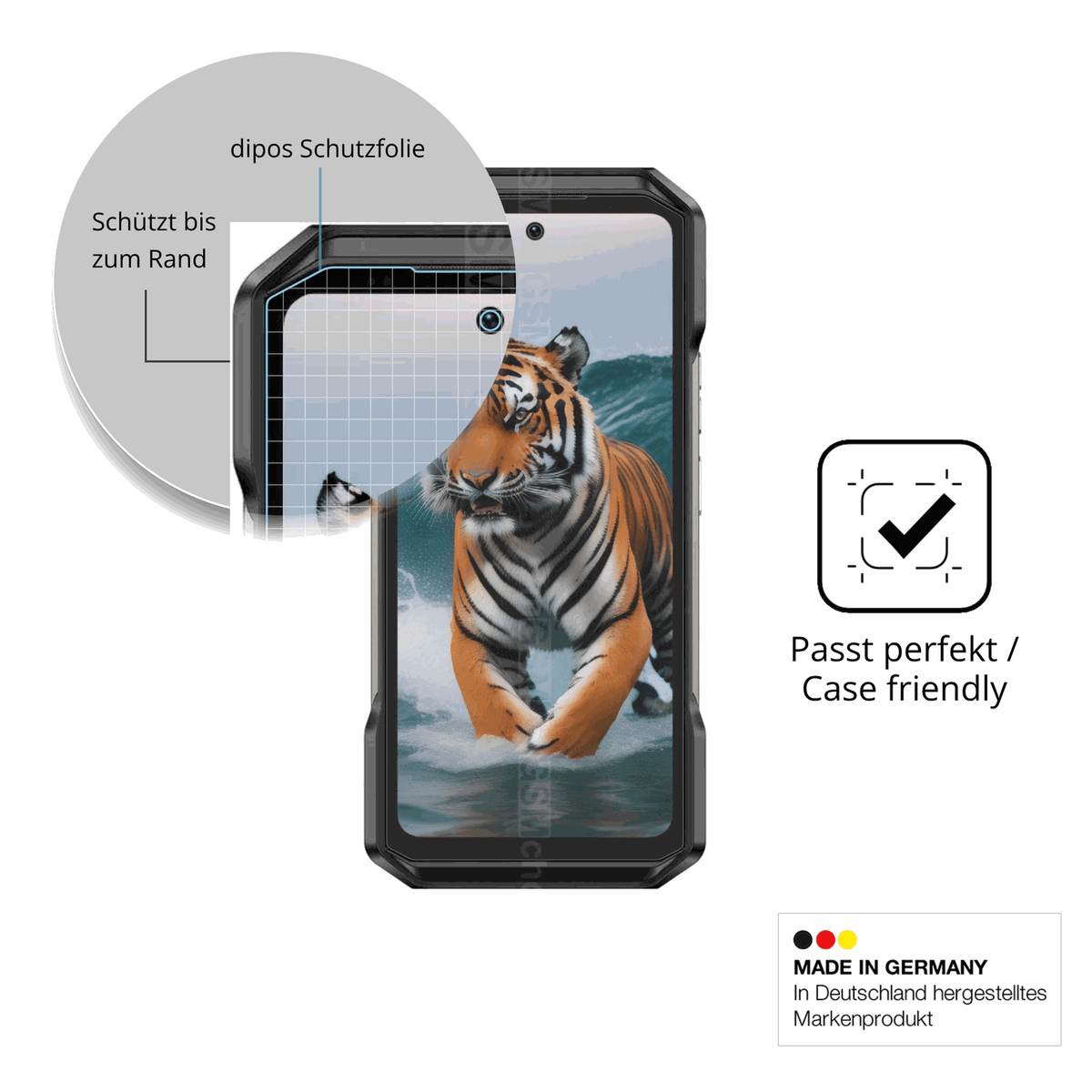 2x 9H Schutzfolie matt für Ulefone Armor 27T+ Panzerfolie