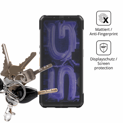 Blickschutzfolie für Ulefone Armor 34 Pro+ matt Schutzfolie Privacy
